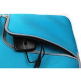 Double Pocket Zip Handbag Laptop Bag for Macbook Air 13 inch(Dark Blue)