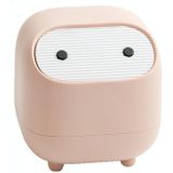 Ninja Desktop Trash Can Mini Dual-layer Push Trash Bin (Pink)