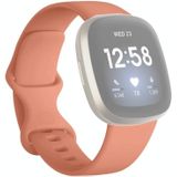 For Fitbit Versa 3 / Sense Silicone Replacement Strap Watchband(Pink)