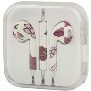 Purple Grape Flowers Pattern EarPods with Remote and Mic  Random Color & Pattern Delivery  for iPhone 6 & 6s & 6 Plus & 6s Plus / iPhone 5 & 5S & SE & 5C  iPhone 4 & 4S  iPad / iPod touch  iPod Nano / Classic