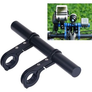 HLD-208 Mountainous Bicycle Aluminium Alloy Handlebar Extension Frame Flashlight Bracket (Black)