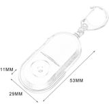 5 PCS Portable Anti-Lost Alarm Key Finder Wireless Whistle Sound LED Light Locator Finder(Green )