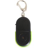5 PCS Portable Anti-Lost Alarm Key Finder Wireless Whistle Sound LED Light Locator Finder(Green )
