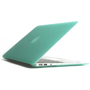 ENKAY for MacBook Air 13.3 inch (US Version) 4 in 1 Frosted Hard Shell Plastic Protective Case with Screen Protector & Keyboard Guard & Anti-dust Plugs(Green)