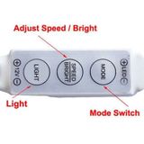 3 Keys Mini Controller Dimmer for 3528 / 5050 SMD Single Color LED Strip Light with DC Connector  DC 12V