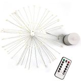 30cm Explosion Ball Fireworks Dimmable Copper Wire LED String Light  150 LEDs Batteries Box LED Decorative Light with Remote Control(White Light)