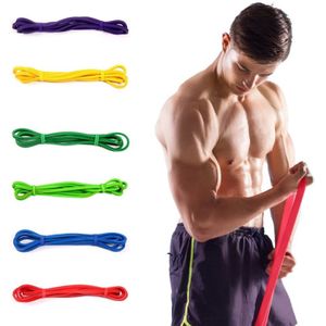 Elastic Natural Latex Resistance Band Yoga Fitness Equipment  Circumference: 2.08m  Random Color Delivery
