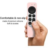 Silicone Protective Case Cover with Rope For Apple TV 4K 4th Siri Remote Controller(Black)