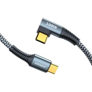JOYROOM S-1550N12 Topspeed Series 100W USB-C / Type-C to USB-C / Type-C Elbow Fast Charging Data Cable  Cable Length: 1.5m(Grey)