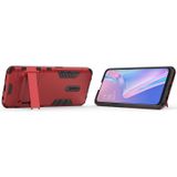 For OPPO K3 Shockproof PC + TPU Protective Case with Invisible Holder(Red)