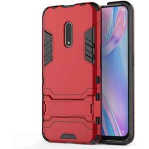 For OPPO K3 Shockproof PC + TPU Protective Case with Invisible Holder(Red)