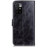 For Xiaomi Redmi 10 Retro Crazy Horse Texture Horizontal Flip Leather Case with Holder & Card Slots & Photo Frame & Wallet(Black)