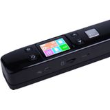iScan02 Double Roller Mobile Document Portable Handheld Scanner with LED Display  Support 1050DPI  / 600DPI  / 300DPI  / PDF / JPG / TF(Black)