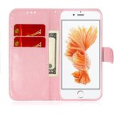 For iPhone 6 Plus & 6s Plus Solid Color Colorful Magnetic Buckle Horizontal Flip PU Leather Case with Holder & Card Slots & Wallet & Lanyard(Pink)