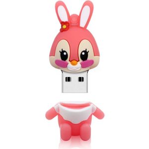 MicroDrive 64GB USB 2.0 Creative Cute Rabbit U Disk (Pink)