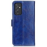 For Samsung Galaxy A82 5G / Quantum 2 Retro Crazy Horse Texture Horizontal Flip Leather Case with Holder & Card Slots & Photo Frame & Wallet(Blue)