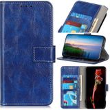 For Samsung Galaxy A82 5G / Quantum 2 Retro Crazy Horse Texture Horizontal Flip Leather Case with Holder & Card Slots & Photo Frame & Wallet(Blue)