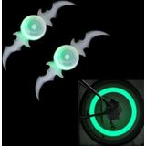 2 PCS Bicycle Wheels Willow Spoke Lights Decoration Colorful LED Night Riding Light (Green Light)