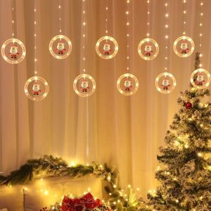 Christmas Decoration Lights USB Ring Doll 10 in 1 String Lights(Santa Claus)