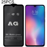 25 PCS AG Matte Frosted Full Cover Tempered Glass For Xiaomi Mi 9 SE
