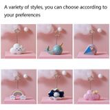 2 PCS 6650 Cute Cartoon Shape Photo Clipper Name Card Clip Desktop Decorative Small Ornaments(Pink Cloud)