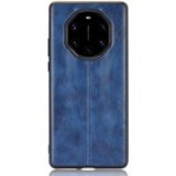 For Huawei Mate 40 RS Porsche Design Shockproof Sewing Cow Pattern Skin PC + PU + TPU Case(Blue)