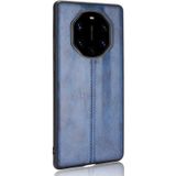 For Huawei Mate 40 RS Porsche Design Shockproof Sewing Cow Pattern Skin PC + PU + TPU Case(Blue)