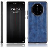 For Huawei Mate 40 RS Porsche Design Shockproof Sewing Cow Pattern Skin PC + PU + TPU Case(Blue)