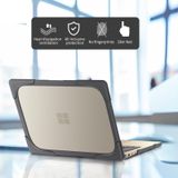 TPU + PC Two-color Anti-fall Laptop Protective Case For Microsoft Surface Laptop 3 / 4 15 inch(Grey)
