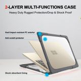 TPU + PC Two-color Anti-fall Laptop Protective Case For Microsoft Surface Laptop 3 / 4 15 inch(Grey)