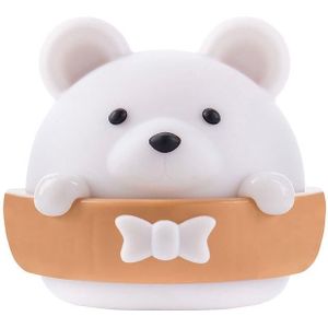 Bear Remote Control Night Light Bedside Eye Protection Wall Lamp with 3 Light Modes  Style:CN Plug
