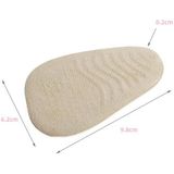 5 Pairs Anti-Slip Sole Pads For High Heels Gel Crystal Comfortable Half Pads  Colour: Flannel Apricot