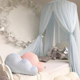 Baby Bed Curtain Hung Dome Mosquito Net Girls Crown Hanging Net Princess Tents(Pink)