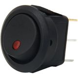 20 Amp 12 Volt Triple Plugs LED ON OFF Rocker Power Switch (Red Light)