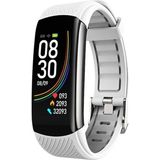 C6T 0.96inch Color Screen Smart Watch IP67 Waterproof Support Temperature Monitoring/Heart Rate Monitoring/Blood Pressure Monitoring/Sleep Monitoring(White)