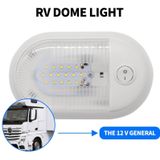 D4348 10-24V 3-3.5W 4000-4500K 280LM RV Yacht 24 PCS LED Lamps Dome Light Ceiling Lamp  with Independent Switch Control