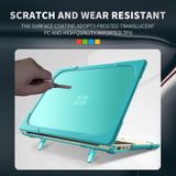 TPU + PC Two-color Anti-fall Laptop Protective Case For Microsoft Surface Laptop Go(Sky Blue)