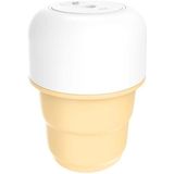 Ice Cream Foldable USB Night Light Mini Car Nano Spray Air Humidifier(Fresh Egg Yellow)