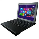 Keyboard + Leather Case with Holder for WIN 7 / WIN 8 / WIN 10  10 inch / 10.6 inch Tablet(Black)