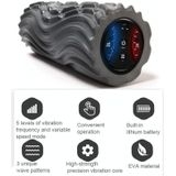 Three-zone Vibration Electric Muscle Relaxation Roller Vibration Massage Yoga Column Foam Roller  USB Model(Space Gray)