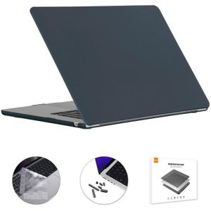 Voor MacBook Air 15.3 A2941 ENKAY US versie 3 in 1 Matte beschermhoes met TPU-toetsenbordfilm en antistofpluggen