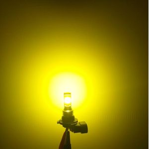 2 PCS 9005 HB3 72W 700LM 3000K Super Bright Yellow Light Car Fog LED Bulbs  DC 12-24V