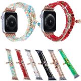 Oogschalen ketting horlogeband voor Apple Watch Series 7 41 mm / 6 & SE & 5 & 4 40mm / 3 & 2 & 1 38 mm