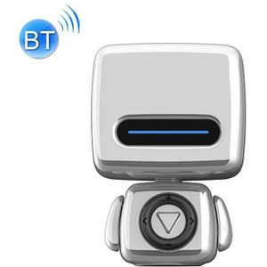 3life-349 3W Robot Shape Mini Bluetooth Speaker with Lanyard  Support Hands-free Call & Wireless Remote Control Selfie(Silver)