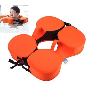 Swimming Ring Free Inflatable Children Armpit Ring Arm Ring Swimming Equipment for  0-3 Years Old Babies  Size: 39 x 16 x 10cm(Orange)
