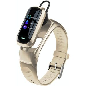 B9 0.96 inch TFT Color Screen AI Voice Smart Bracelet  Support Reject Call / Sleep Monitoring / Heart Rate Monitoring(Gold)