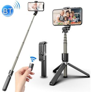 L03 Aluminum Alloy Foldable Bluetooth Tripod Selfie Stick (Black)