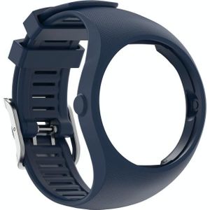 For POLAR M200 Texture Silicone Replacement Strap Watchband  One Size(Blue)
