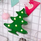 Creative Christmas Tree Shape Warm White LED Decoration Light  2 x AA Batteries Powered Party Festival Table Wedding Lamp Night Light(Green)