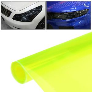 Protective Decoration Flash Point Car Light Membrane /Lamp Sticker  Size: 195cm x 30cm (Fluorescent Green)